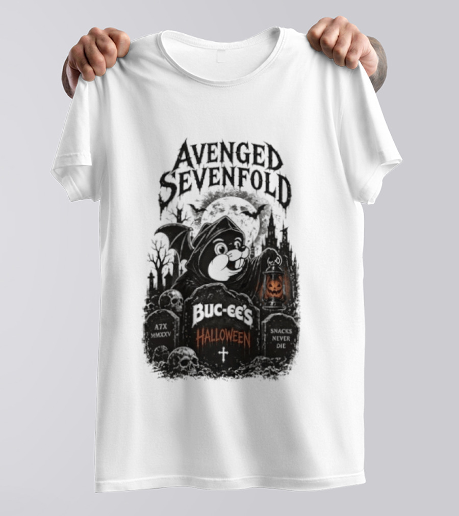 Avenged Sevenfold Buc Ee's Halloween Pumpkin Collaboration T-Shirt