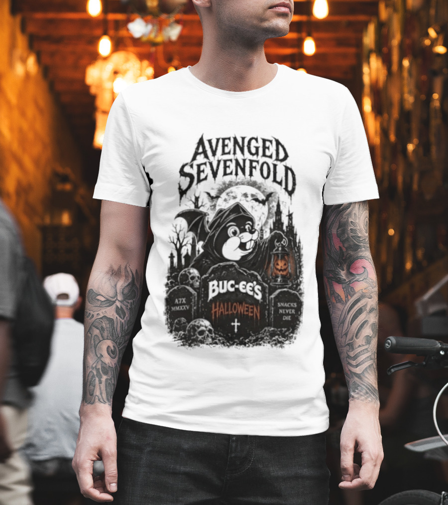 Avenged Sevenfold Buc Ee's Halloween Pumpkin Collaboration T-Shirt