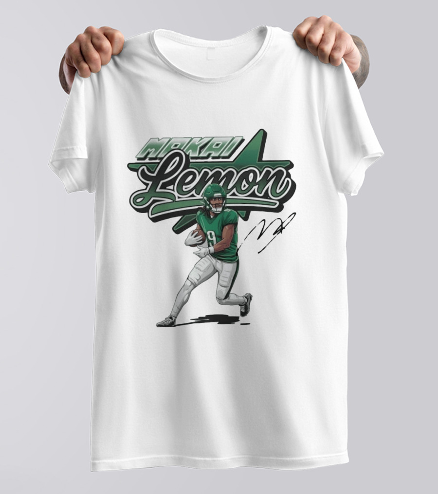 Makai Lemon Philadelphia Eagles Star Script Name T-Shirt