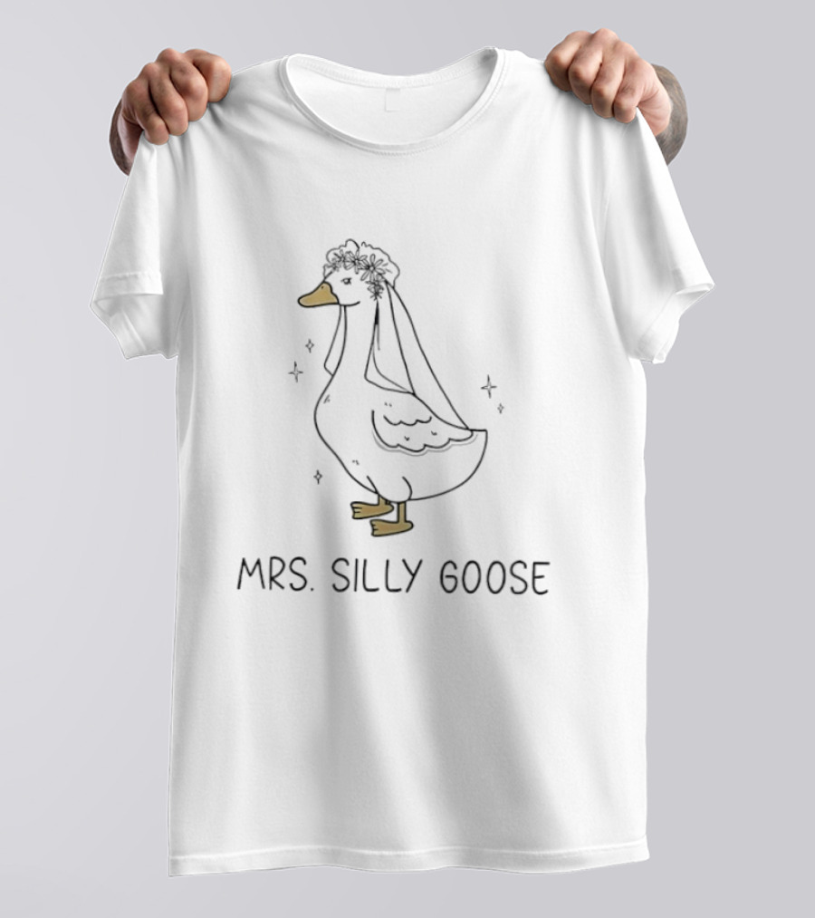 Mrs Silly Goose Funny Goose Bride T-Shirt
