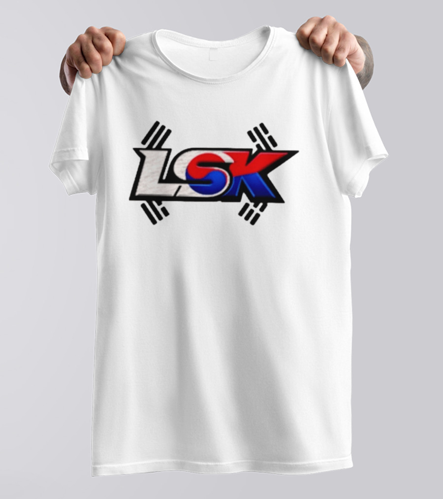 LSK Korean Flag Trey Jordan Weightlifting T-Shirt