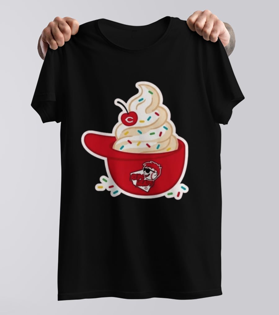 2026 Reds Heads Extra Innings Ice Cream Baseball Cap T-Shirt