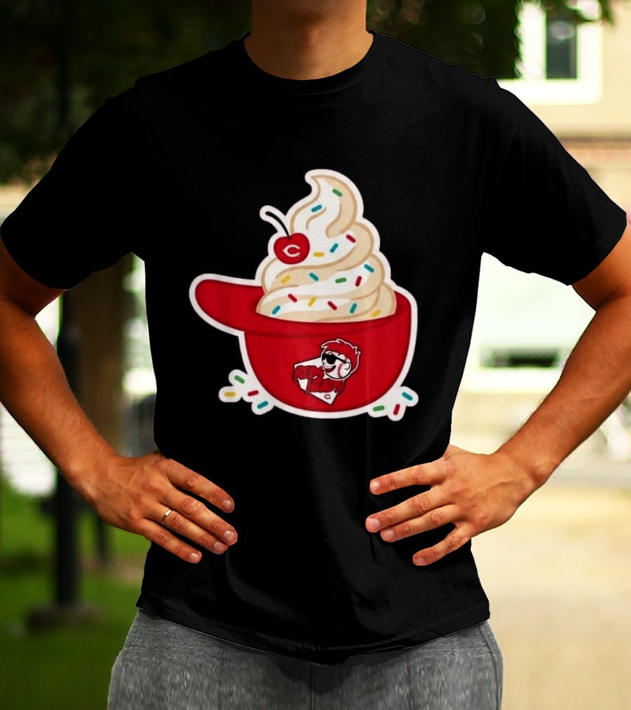 2026 Reds Heads Extra Innings Ice Cream Baseball Cap T-Shirt