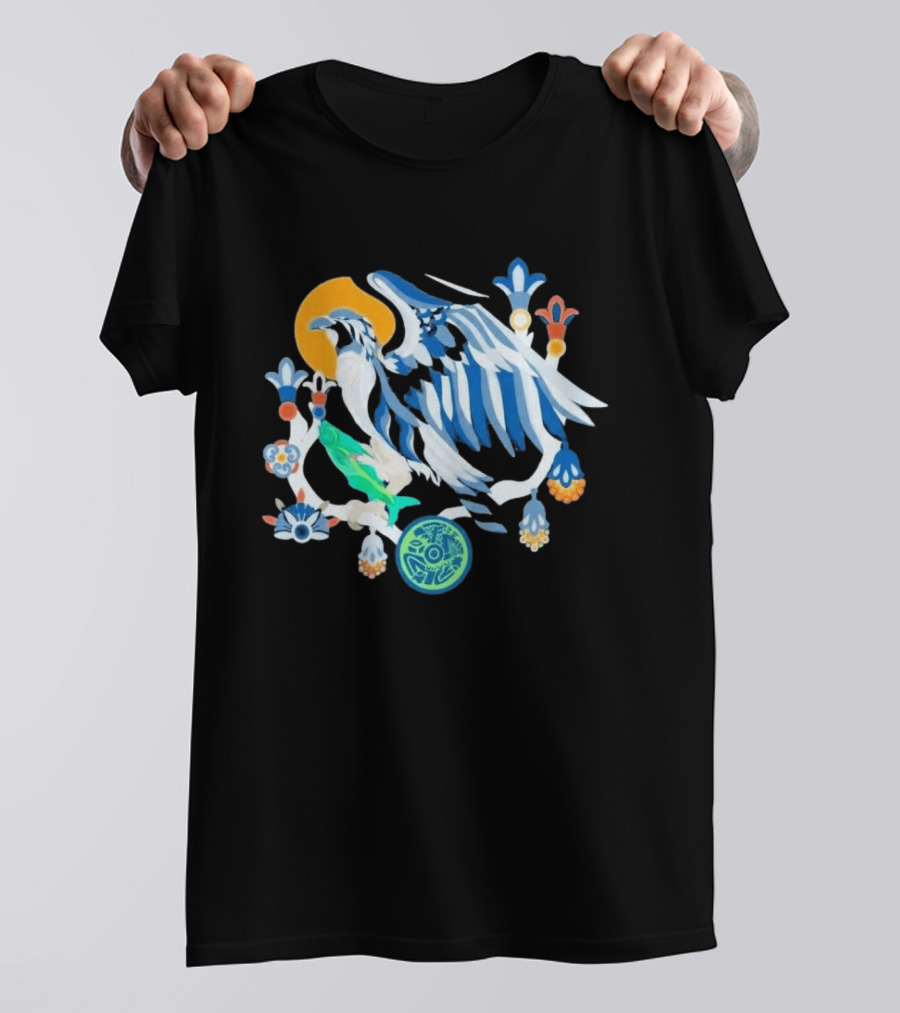 2026 Seahawks Latino Heritage Seahawks Bird Aztec T-Shirt