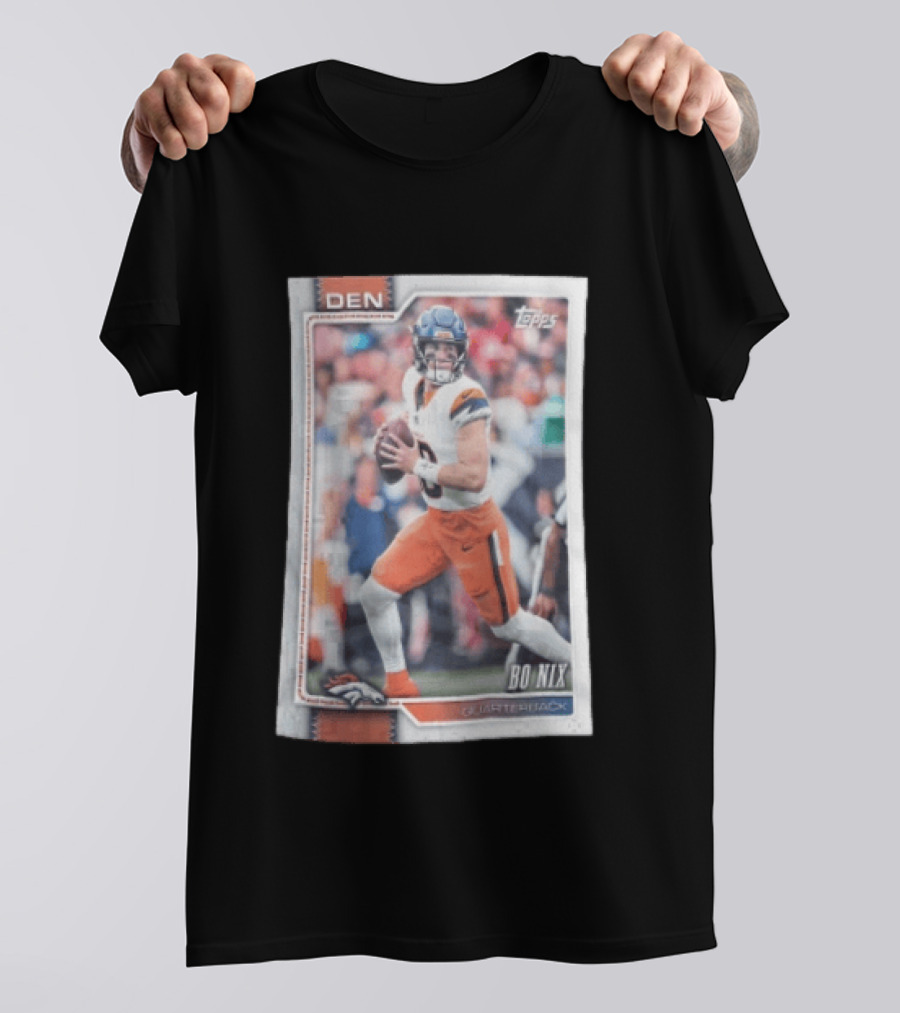 2026 Topps Football Bo Nix Denver Broncos Quarterback T-Shirt