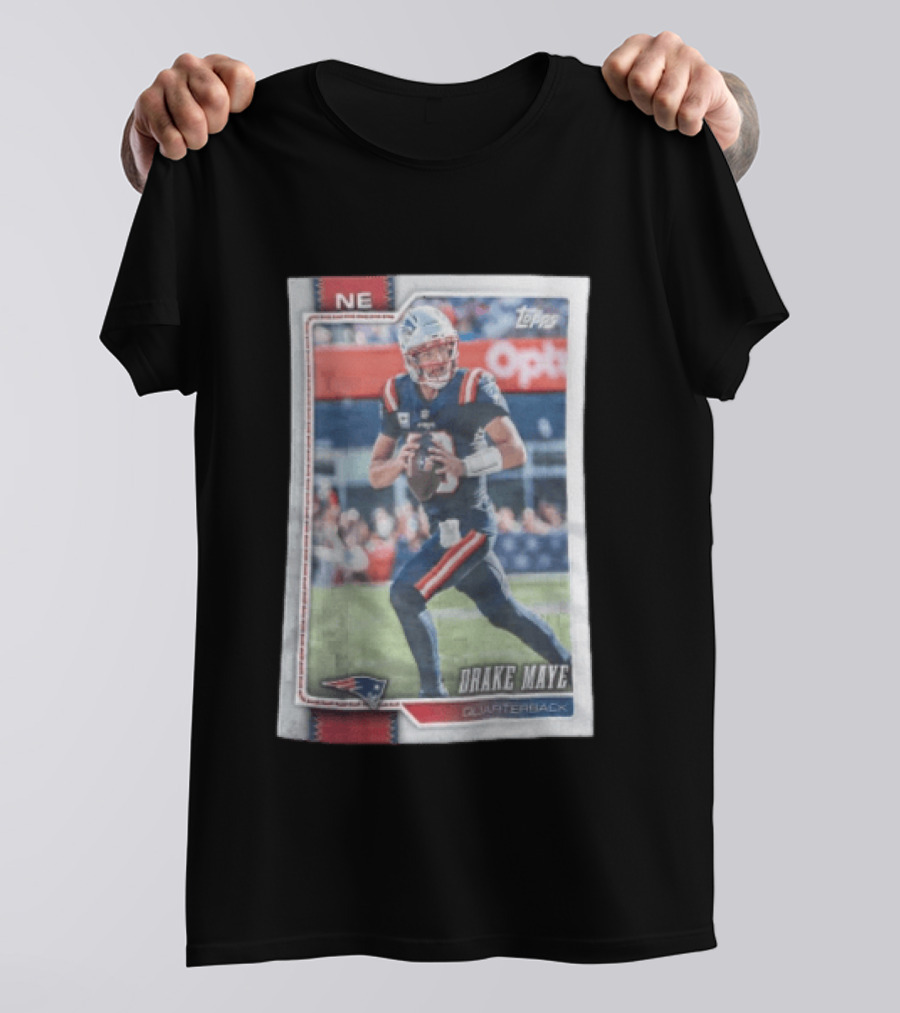 2026 Topps Football NE Drake Maye Quarterback Patriots T-Shirt