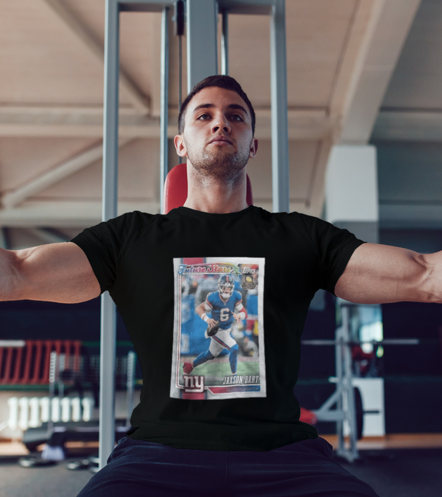 2026 Topps Future Stars Jaxson Dart New York Giants Quarterback T-Shirt