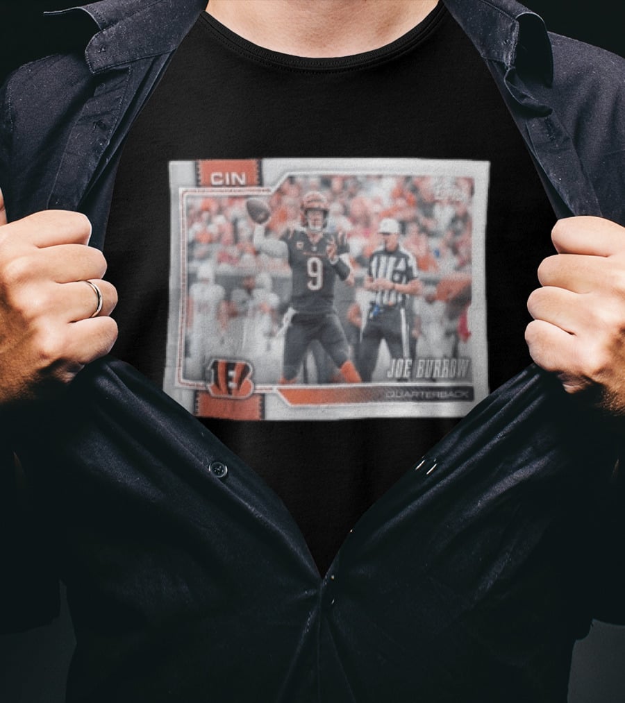 2026 Topps Cincinnati Bengals Joe Burrow Quarterback T-Shirt