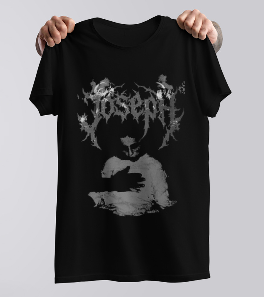 Falling In Reverse Joseph Gothic Script White T-Shirt