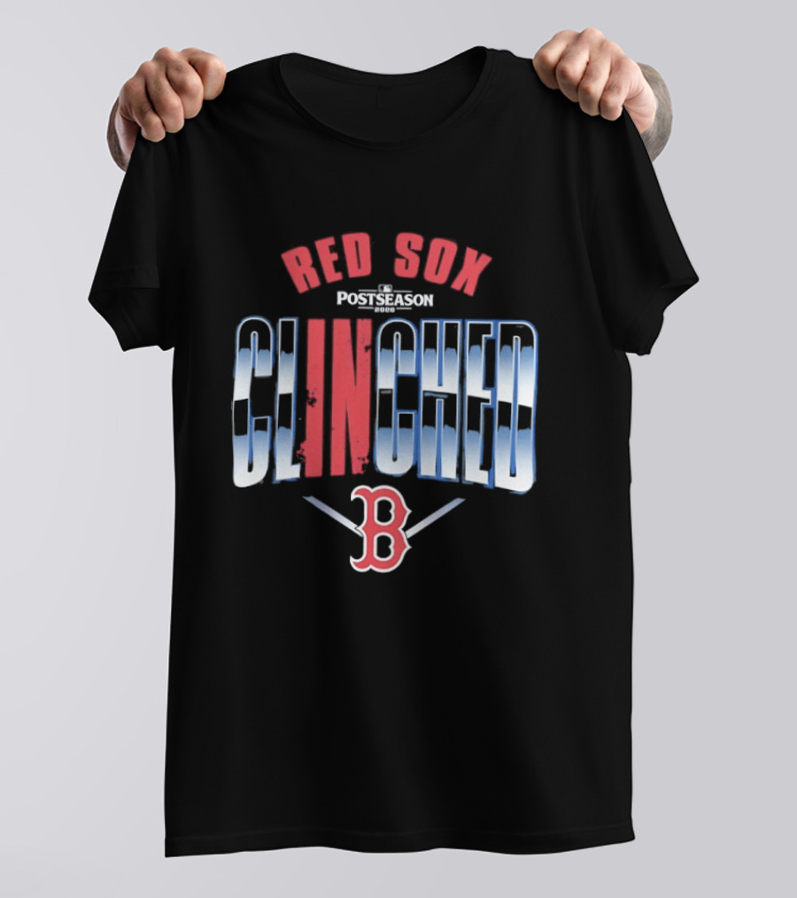 Boston Red Sox MLB Postseason Clinched 2026 Red Blue Baseball Team T-Shirt