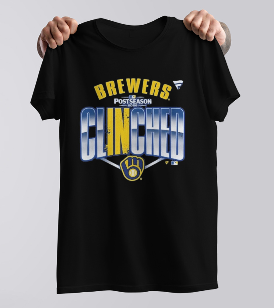Brewers Postseason 2026 Clinched Locker Room T-Shirt