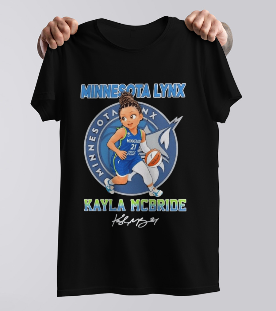 Kayla McBride No 21 Minnesota Lynx Chibi Basketball Player T-Shirt