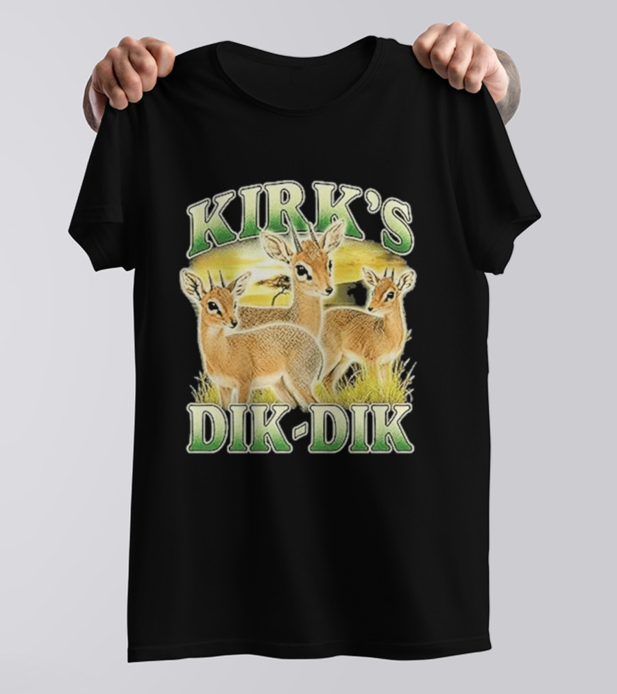 Kirk's Dik Dik Wildlife Safari Sunset Scene T-Shirt