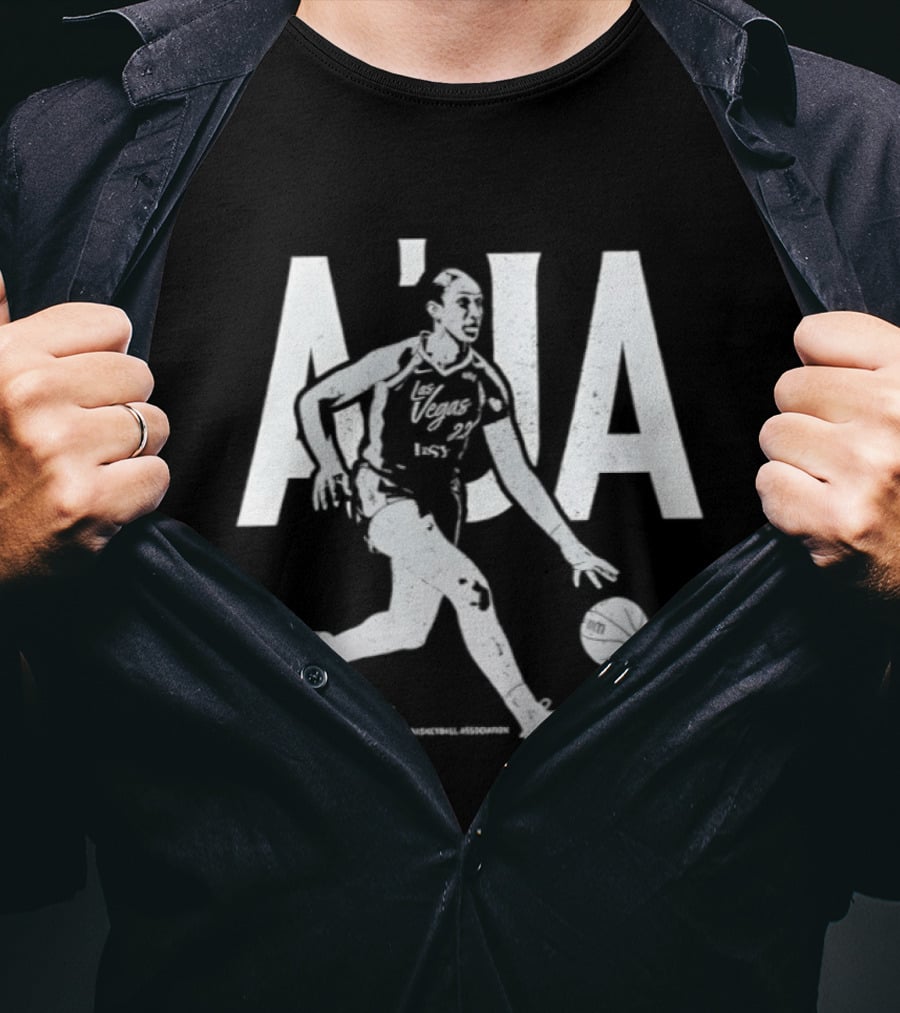 Las Vegas Aces A'ja Wilson Basketball Player Iconic Sports Moment T-Shirt
