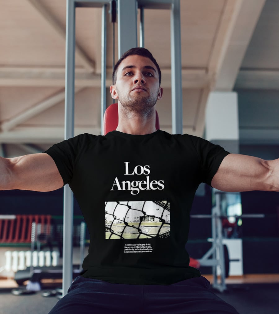 Los Angeles Until The Day We're Grey And Old Football Stadium Scene T-Shirt
