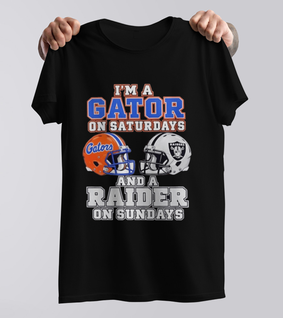 Gator Football Saturdays Raider Football Sundays T-Shirt
