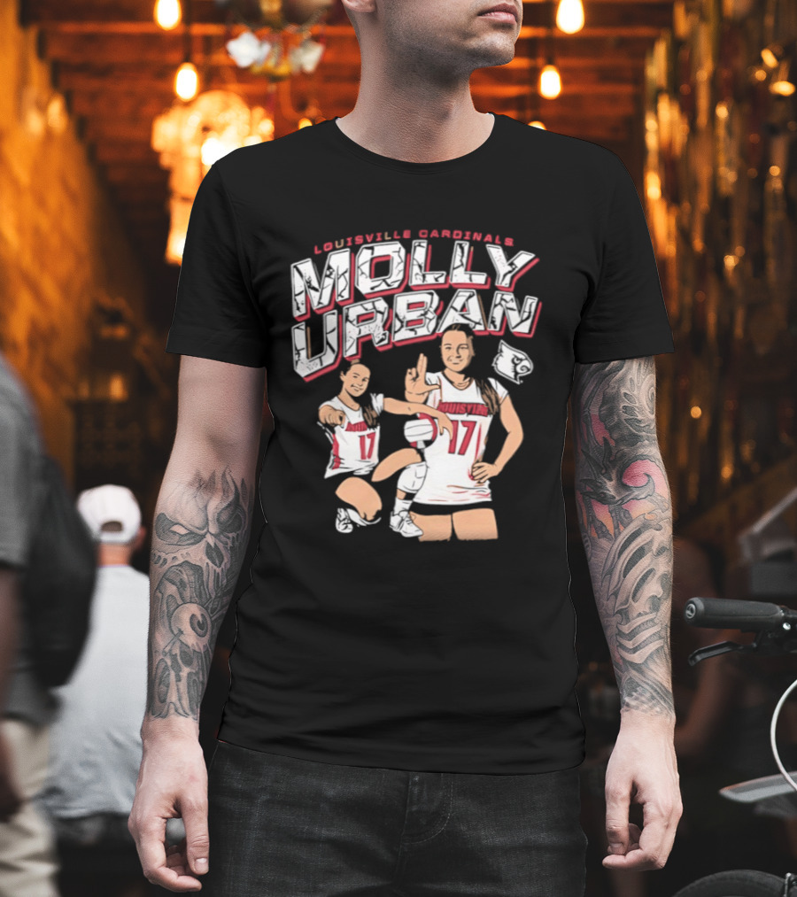 Molly Urban Louisville Cardinals Volleyball Number 17 T-Shirt