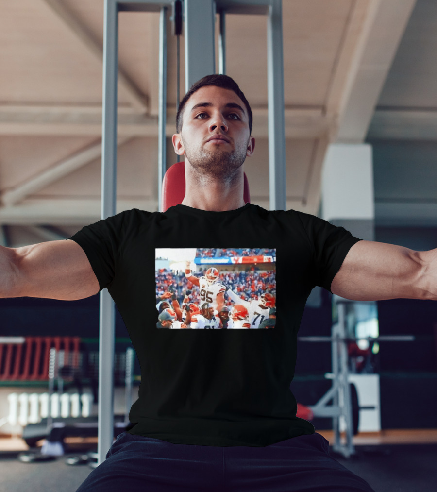 Cleveland Browns Myles Garrett Sacks Record Celebration NFL Football Triumph T-Shirt