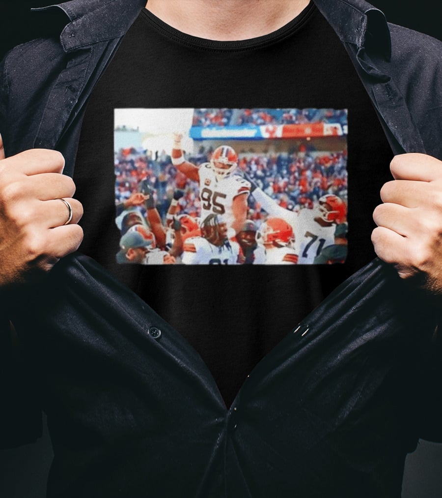 Cleveland Browns Myles Garrett Sacks Record Celebration NFL Football Triumph T-Shirt