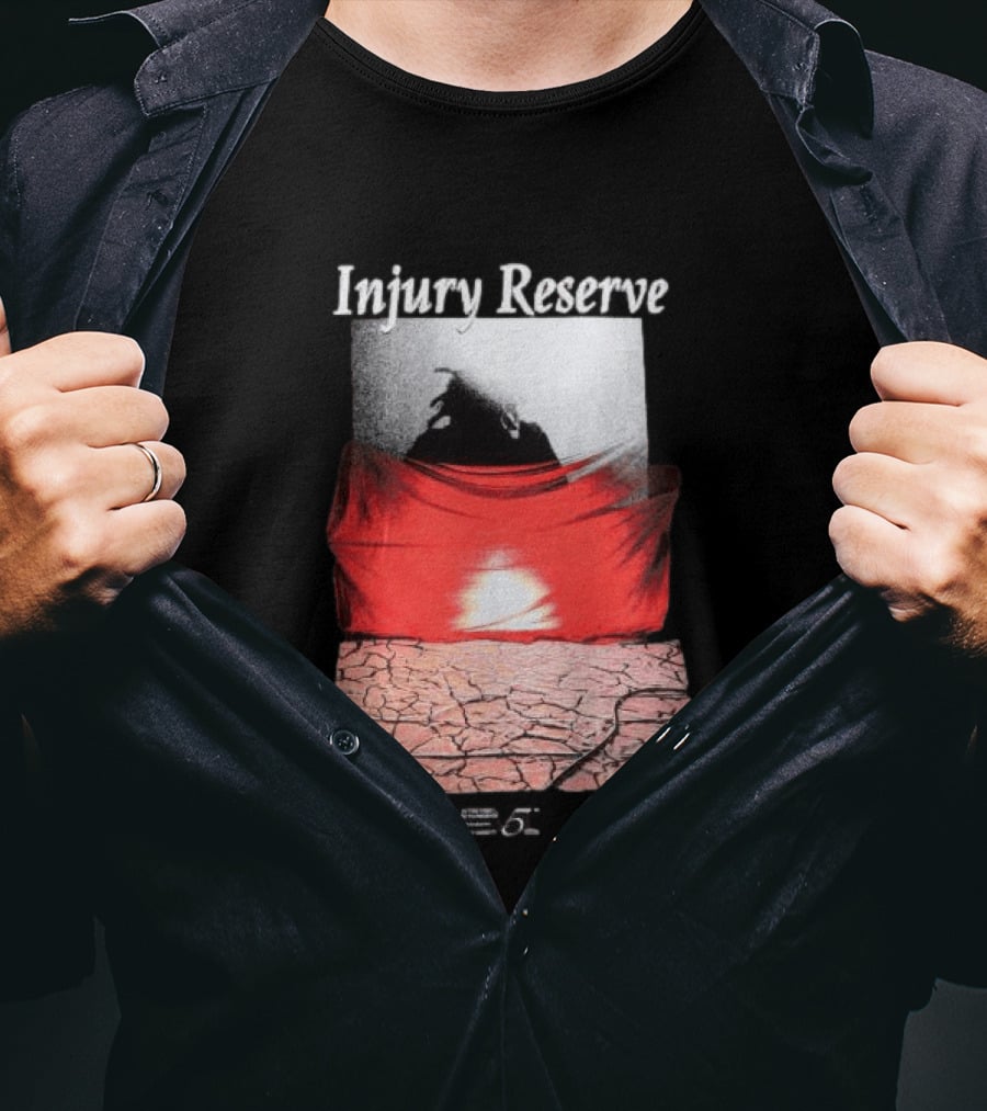 Injury Reserve Stage With Surreal Red And Black T-Shirt