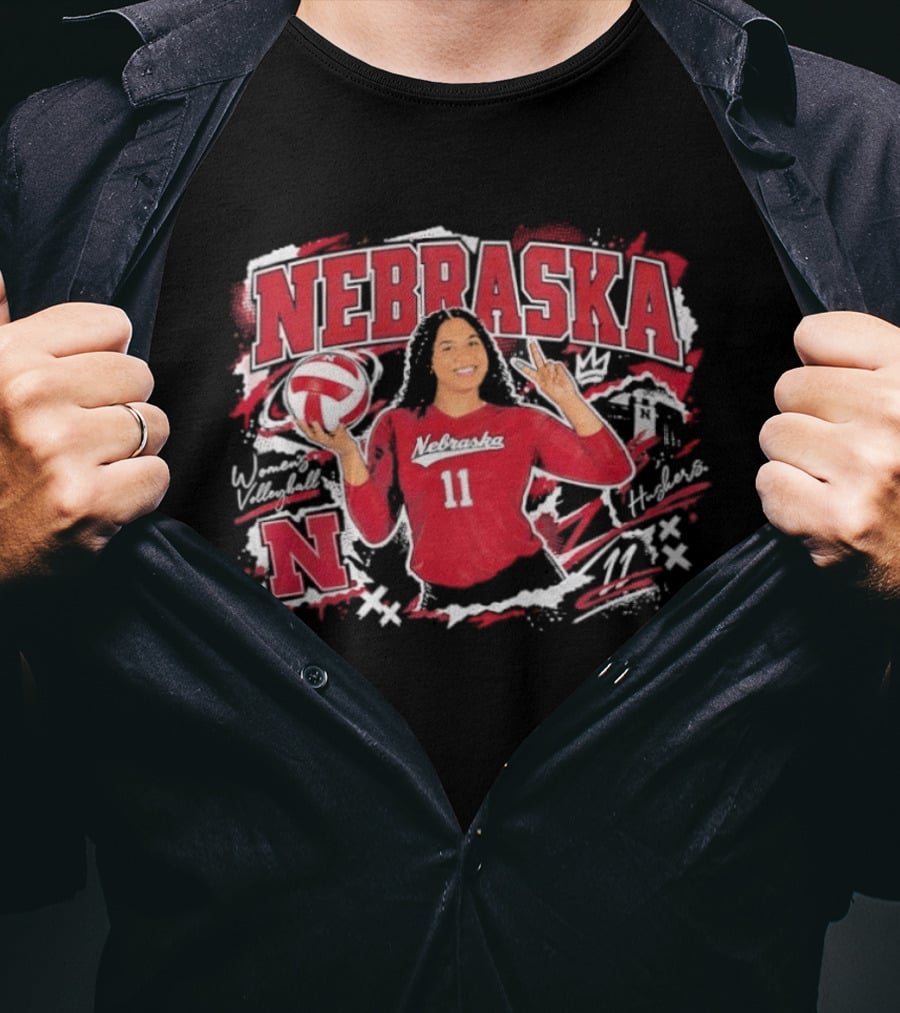 Nebraska Volleyball Teraya Sigler 11 Streetwear T-Shirt