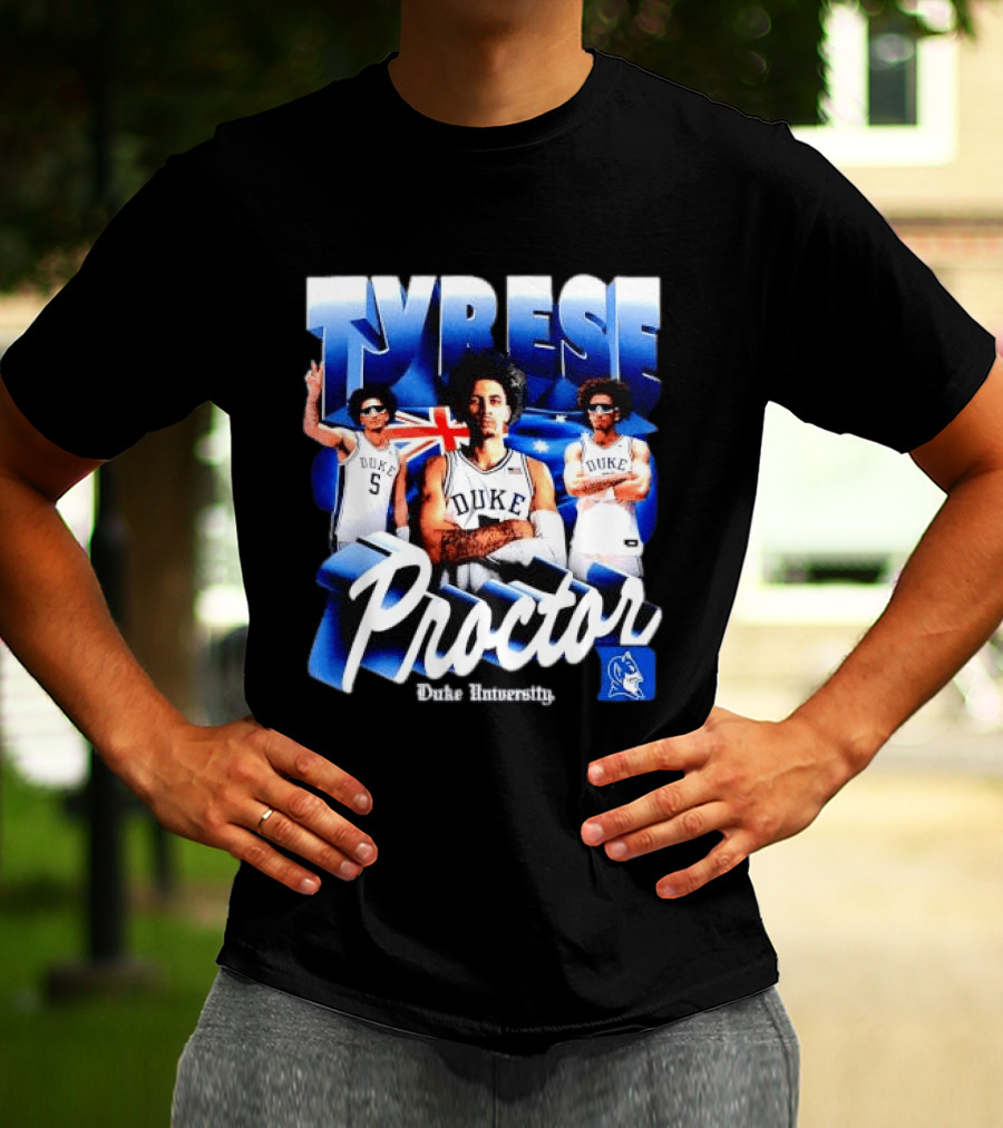 Tyrese Proctor Duke University Blue Devils Basketball Collage T-Shirt