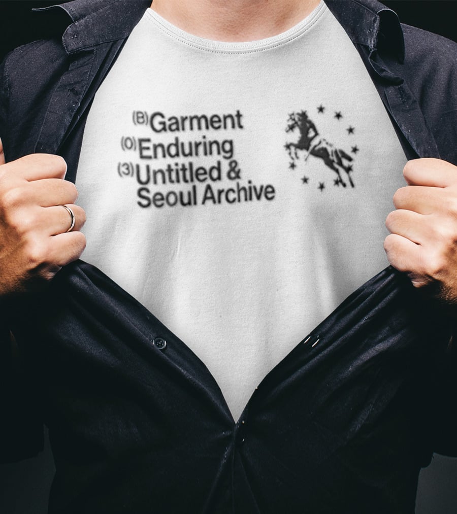 B Garment O Enduring 3 Untitled Seoul Archive Galloping Horse Of Stars T-Shirt