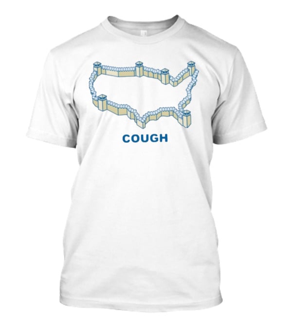 COUGH United States Prison Map USA Barbed Wire Walls T-Shirt
