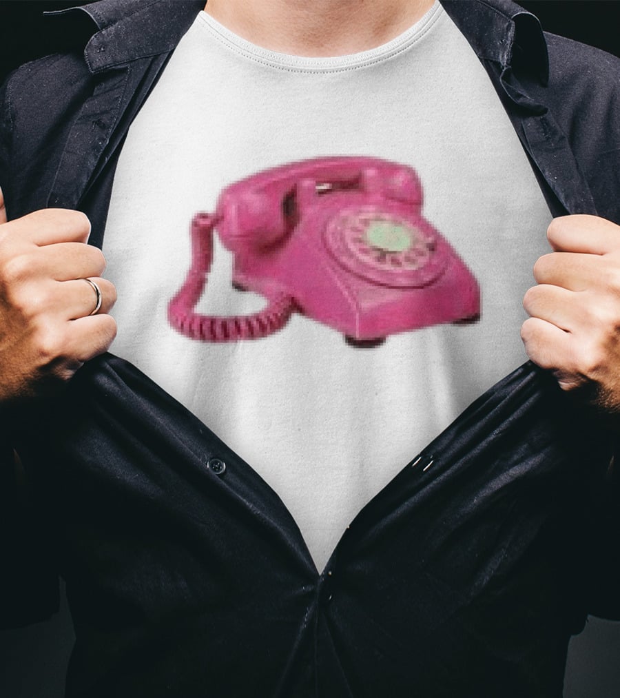 Fesspool Shop Retro Pink Phone Crop Top T-Shirt