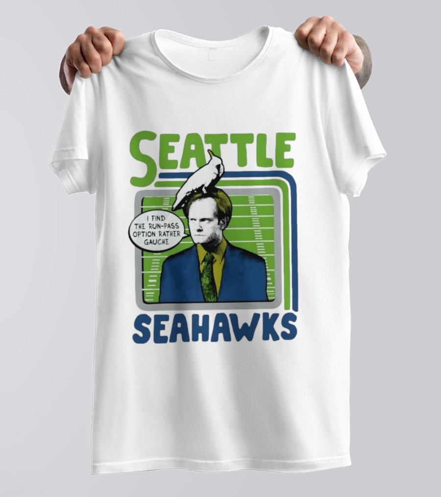 Kelsey Grammer Seahawks Run Pass Option Gauche T-Shirt
