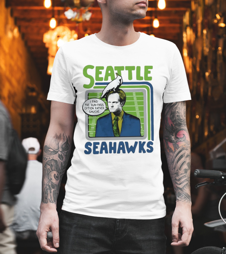 Kelsey Grammer Seahawks Run Pass Option Gauche T-Shirt