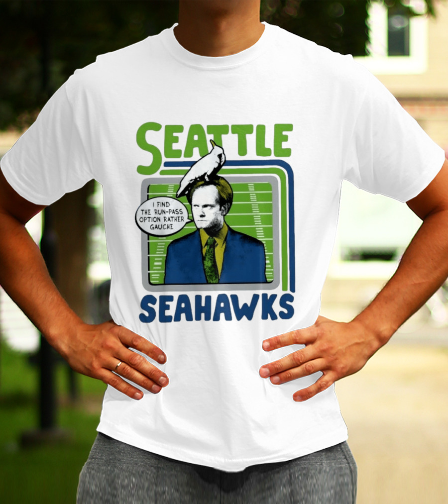 Kelsey Grammer Seahawks Run Pass Option Gauche T-Shirt