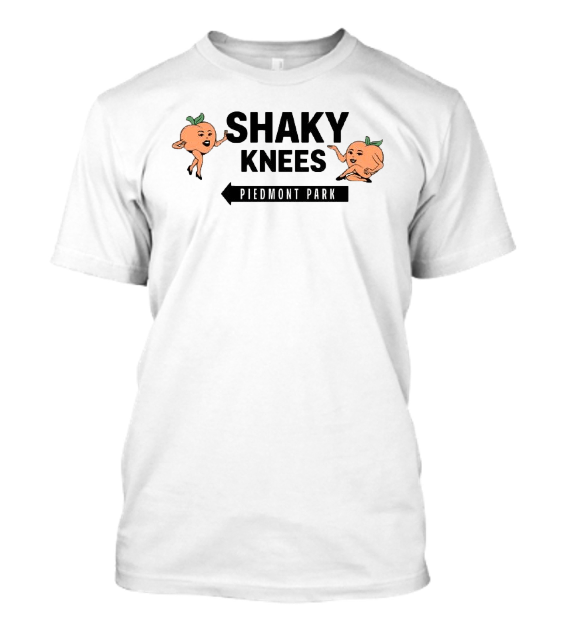 Shaky Knees Festival Piedmont Park Peaches Crop Raglan Women's Lineup T-Shirt