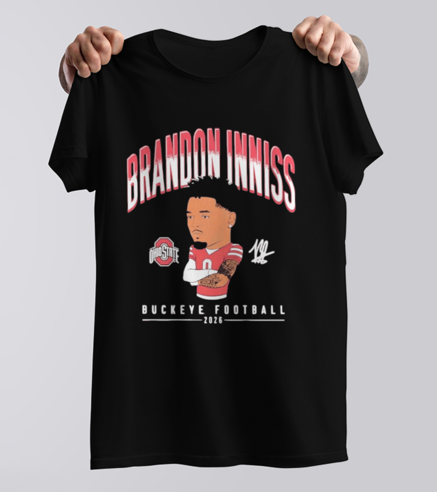 Ohio State Buckeyes Brandon Inniss 2026 Football Caricature T-Shirt