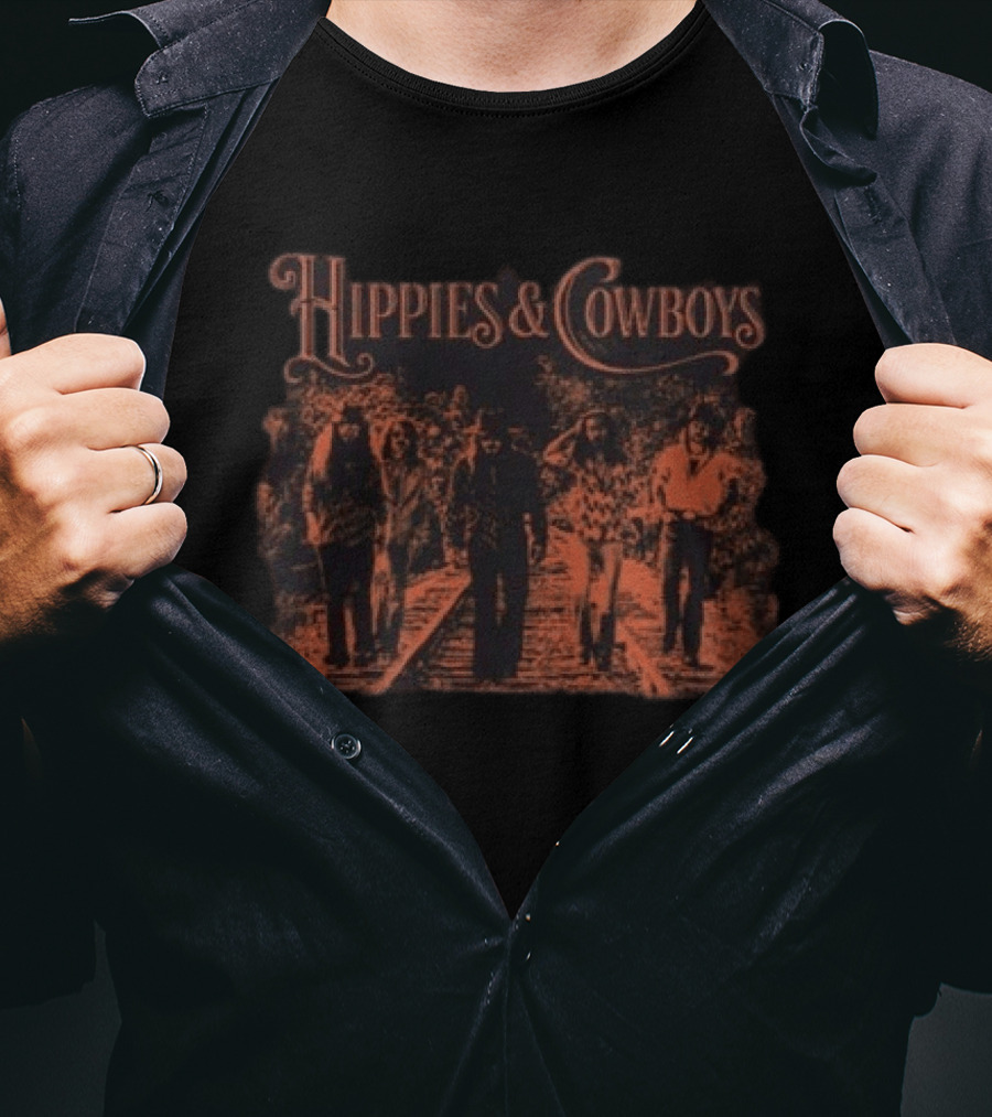 Hippies And Cowboys 2026 Europe Tour Railroad Walkway T-Shirt