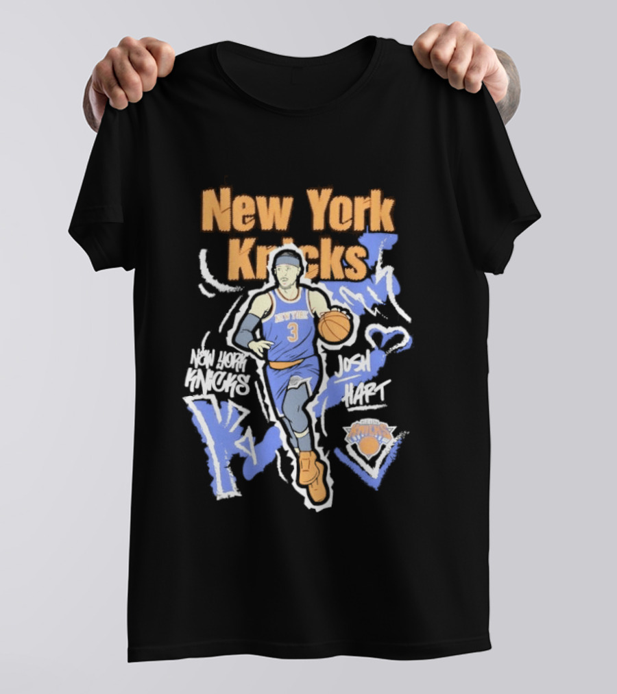New York Knicks Josh Hart Chalked Up Basketball Player T-Shirt