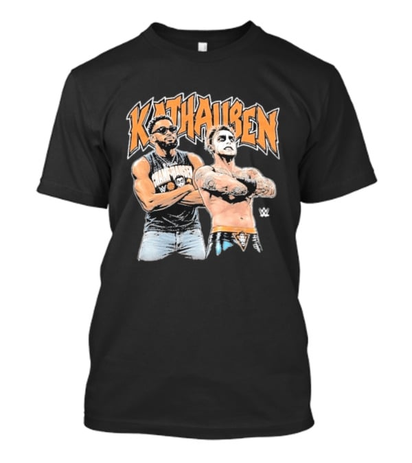 KATHausen WWE Karl Anthony Towns Danhausen Crossover Duo T-Shirt