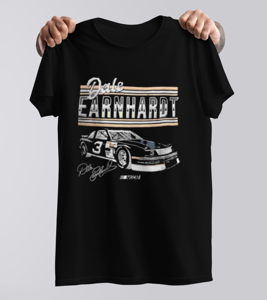 Dale Earnhardt Number 3 NASCAR Stock Car Classic Distressed T-Shirt