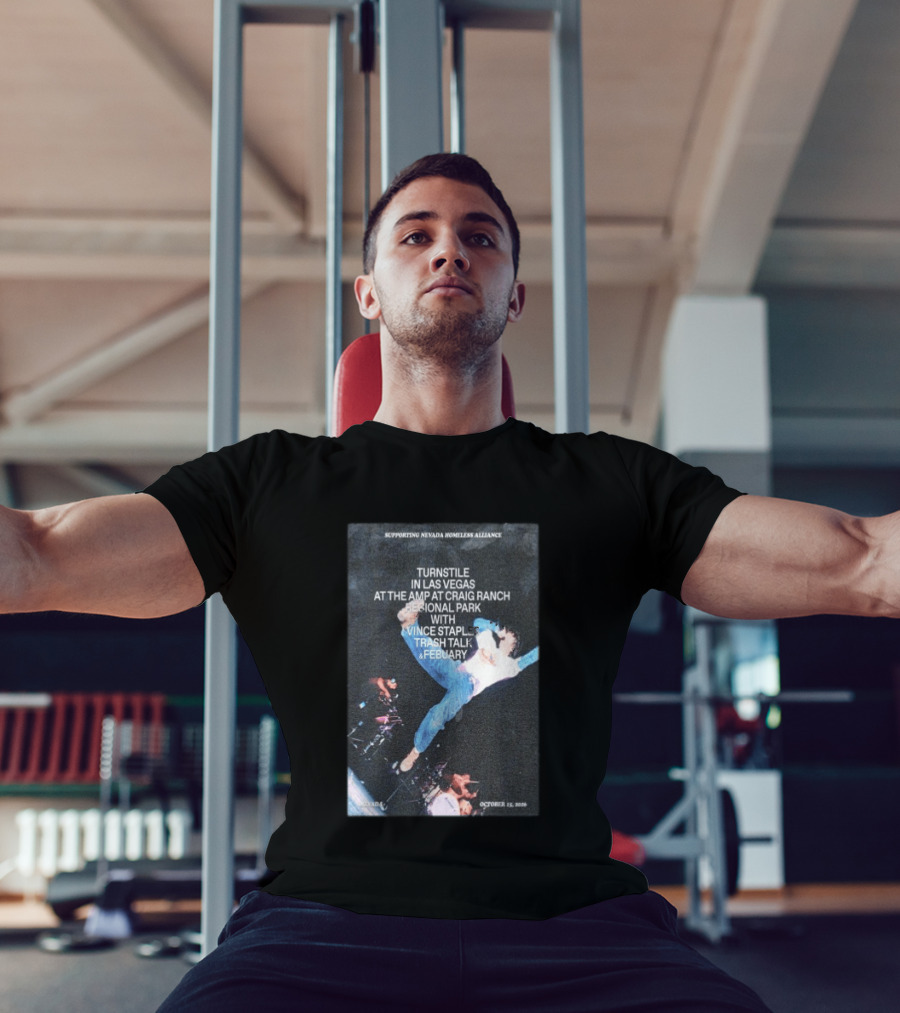 Turnstile Las Vegas October 15 2026 Craig Ranch Regional Park Vince Staples Trash Talk Febuary Concert Event T-Shirt