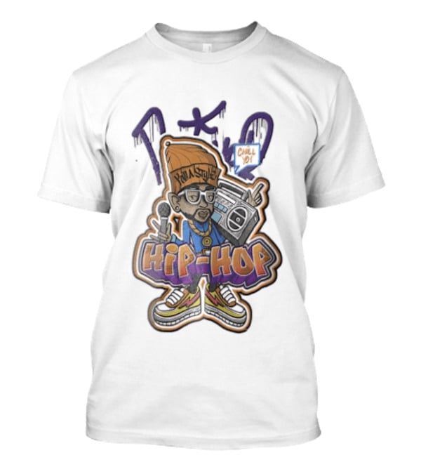 TKO Killa Style Chill Yo Hip Hop Cartoon Boombox Microphone T-Shirt