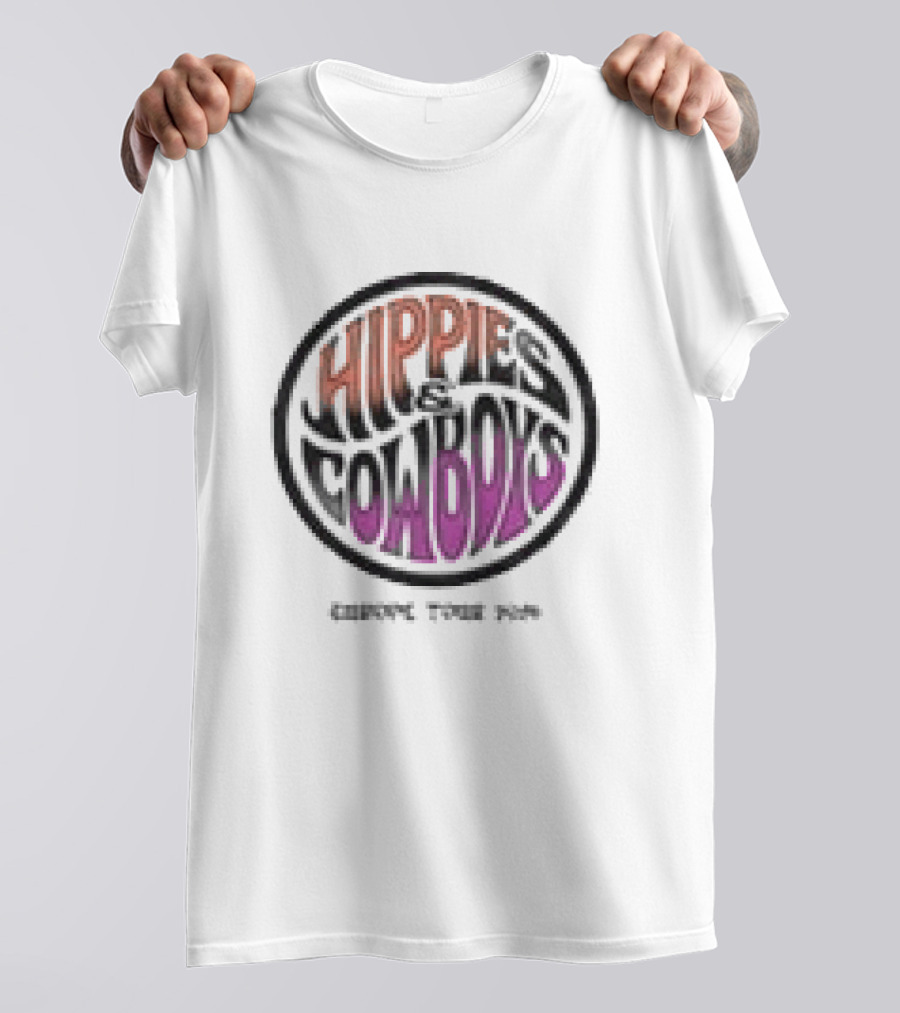 Hippies And Cowboys Europe Tour 2026 White T-Shirt