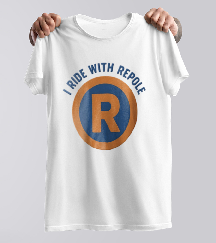 I Ride With Repole Blue Orange Ring R T-Shirt