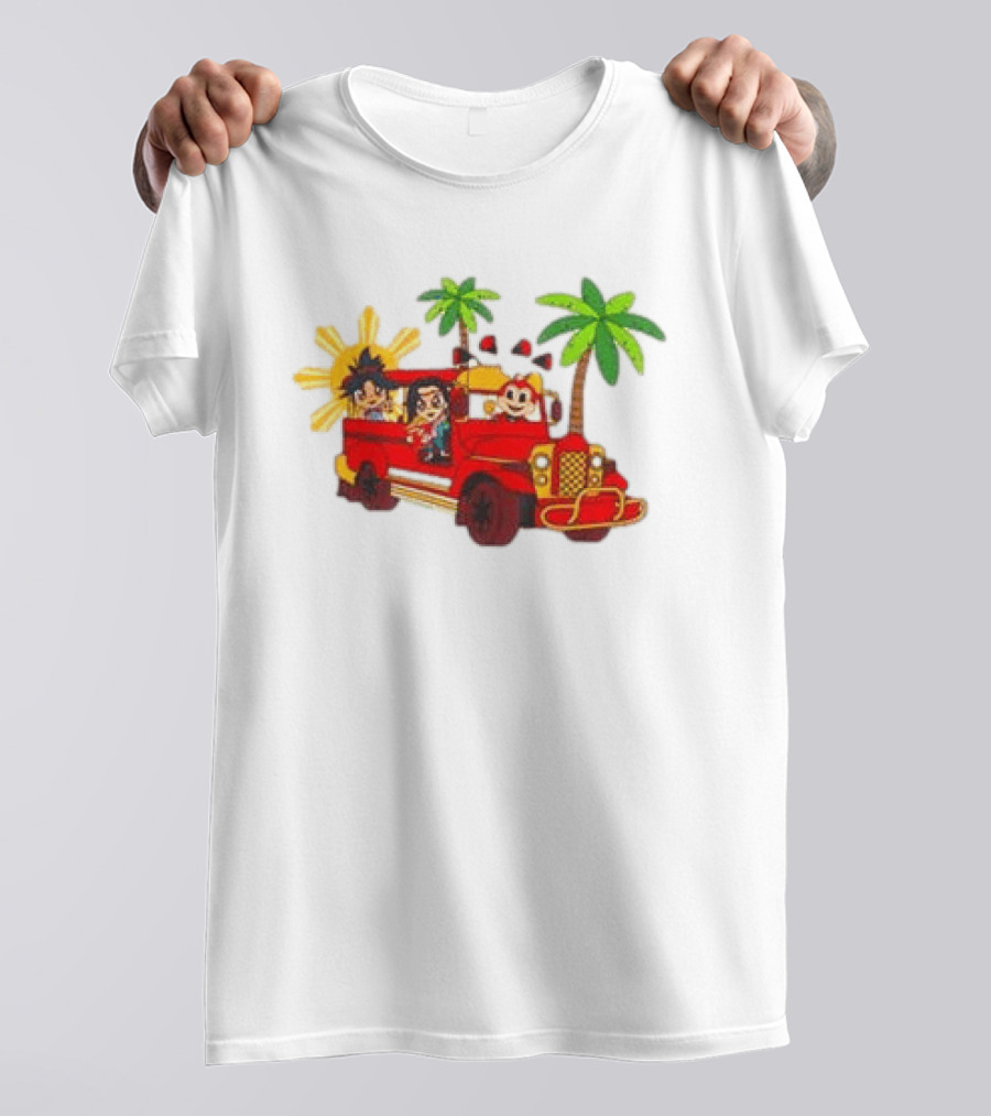 Jollibee Foods Store Jeepney Adventure Jollibee X Forgotten Island Collaboration T-Shirt
