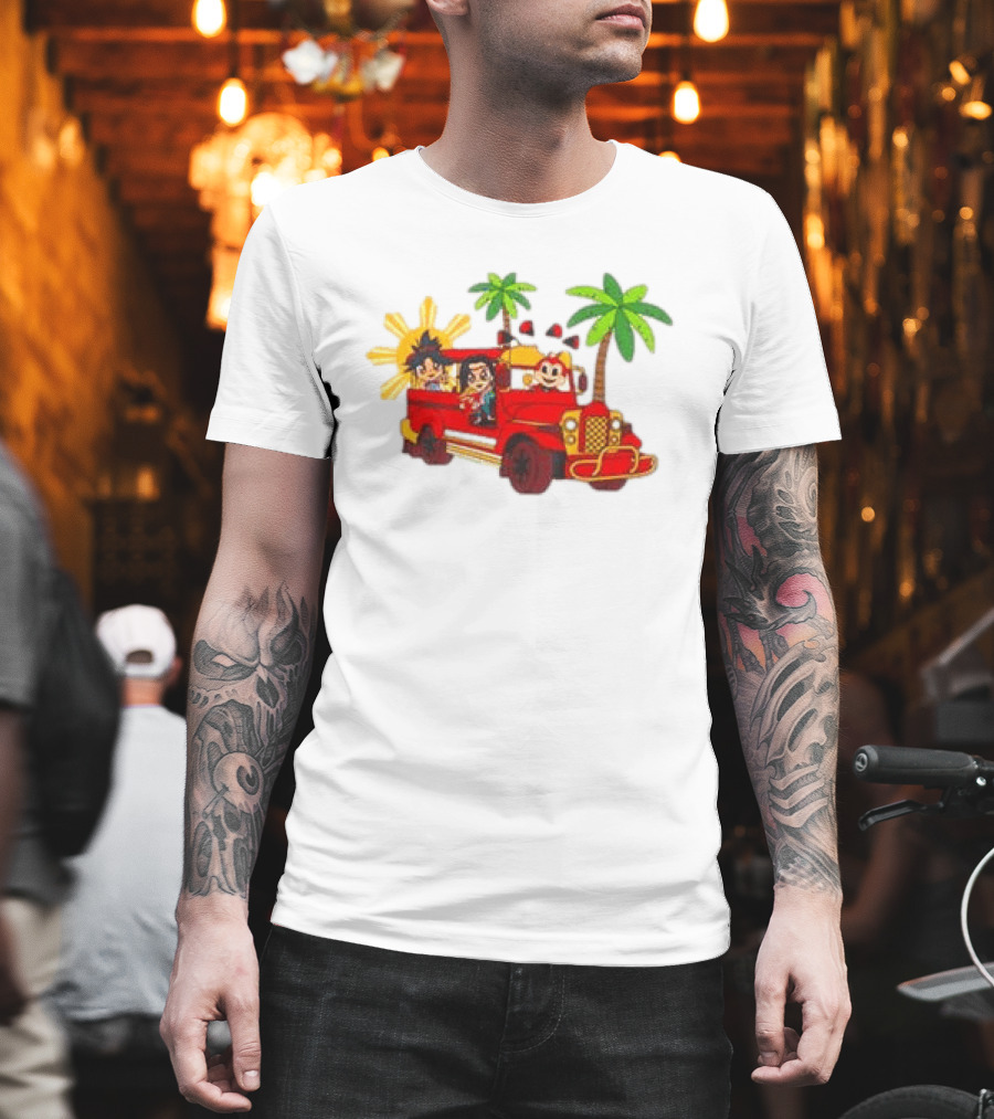 Jollibee Foods Store Jeepney Adventure Jollibee X Forgotten Island Collaboration T-Shirt