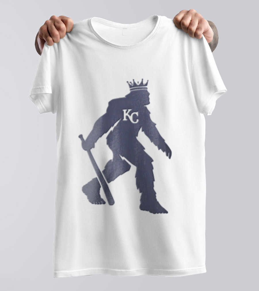Kansas City Royals Crowned Sasquatch KC Baseball Bat T-Shirt