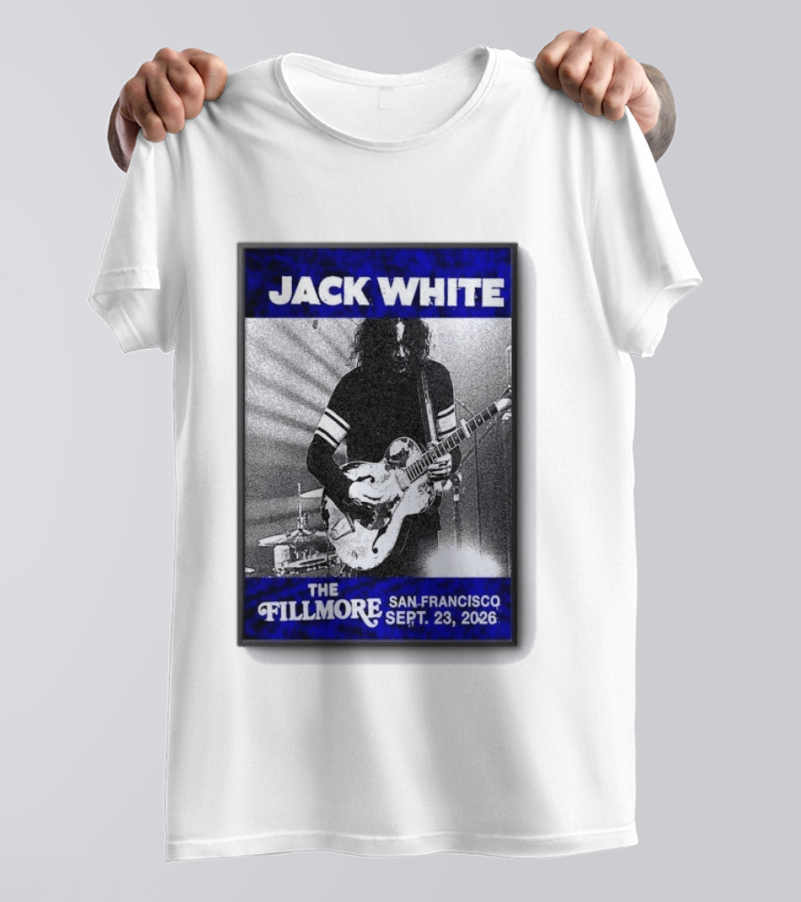 Jack White The Fillmore San Francisco September 23 2026 T-Shirt