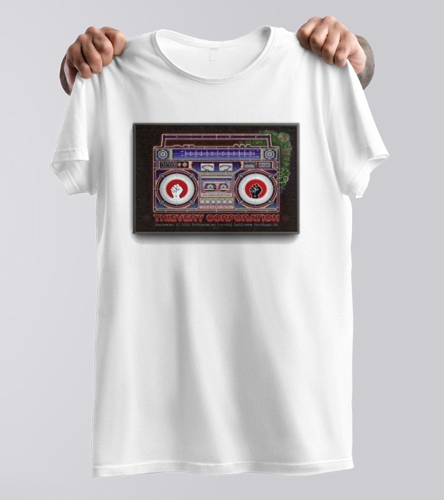 Thievery Corporation Boombox September 15 2026 McMenamins Crystal Ballroom Portland OR T-Shirt
