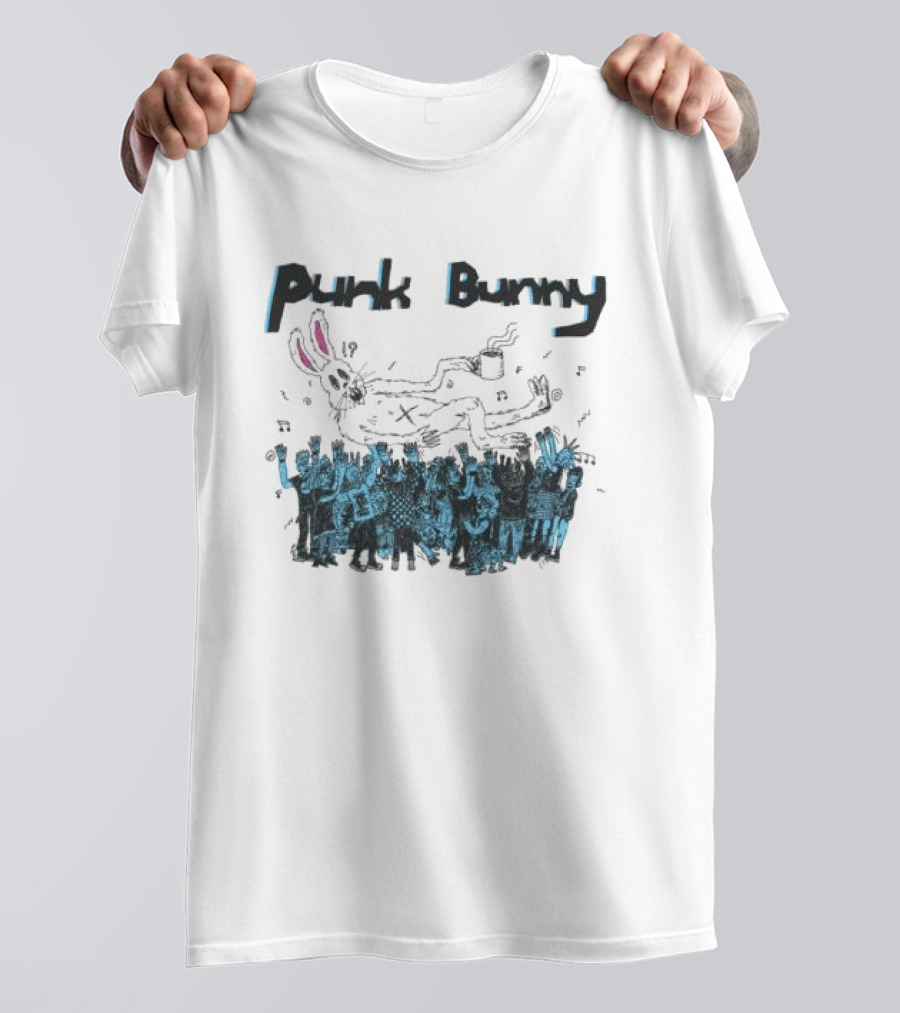Punk Bunny Music Band Crowd T-Shirt