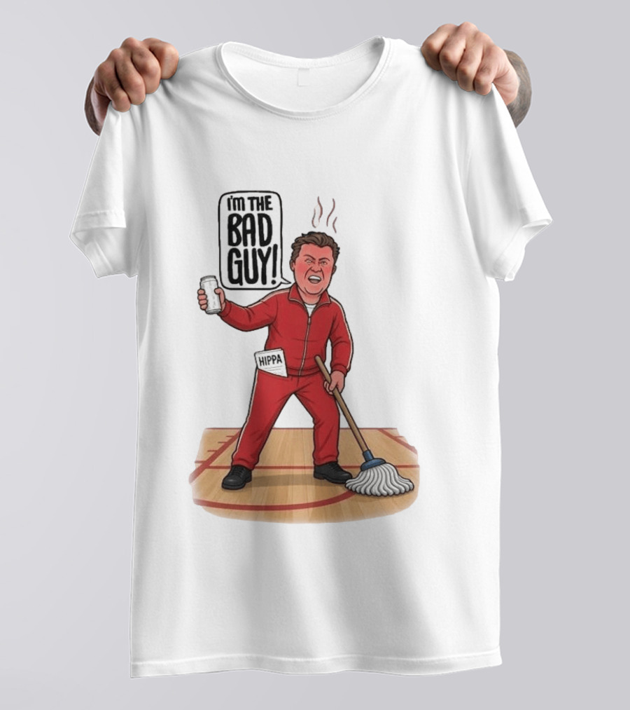 I'm The Bad Guy Rico Bosco Red Tracksuit HIPPA Janitor T-Shirt