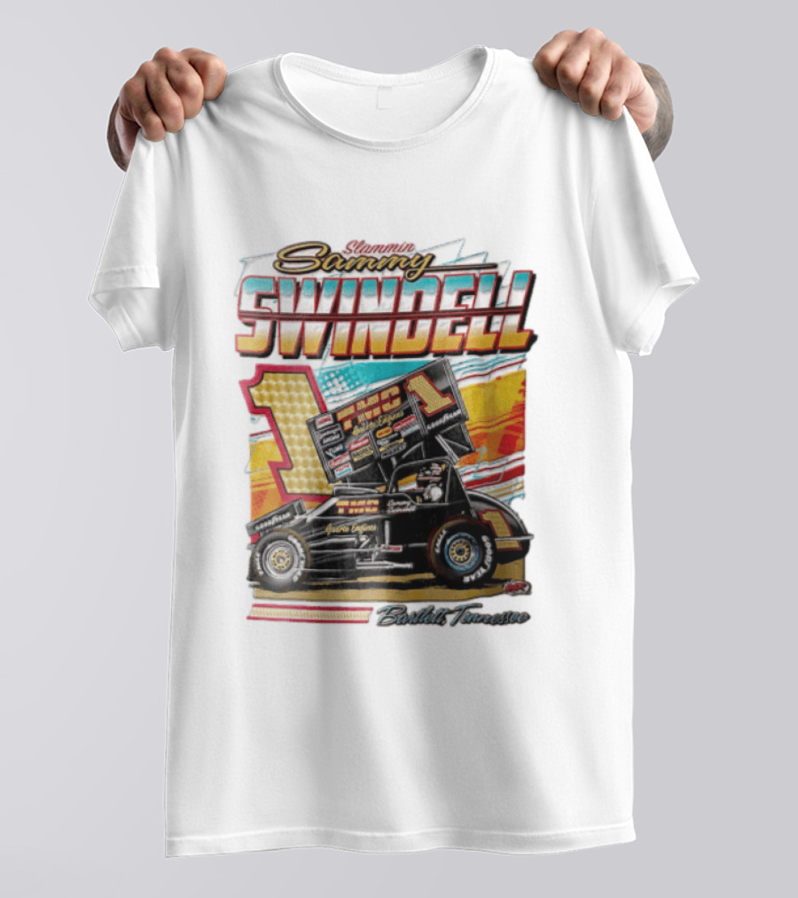 Slammin Sammy Swindell Number 1 Sprint Car Bartlett Tennessee Racing T-Shirt